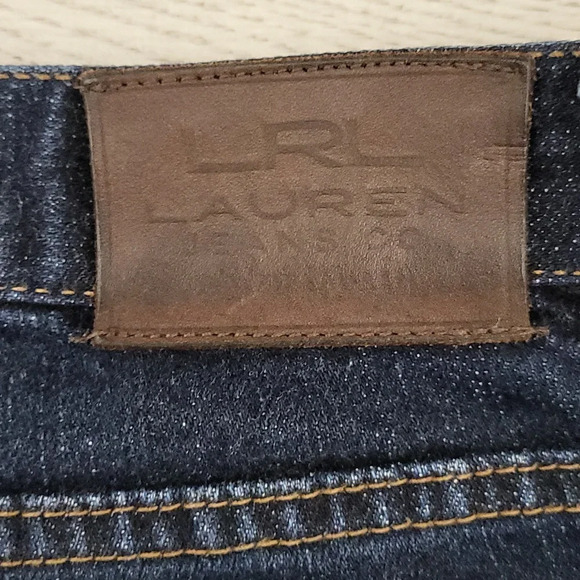 LRL Ralph Lauren Womens 2 Classic Bootcut Dark Wash Denim Blue Jeans Casual - Picture 9 of 10